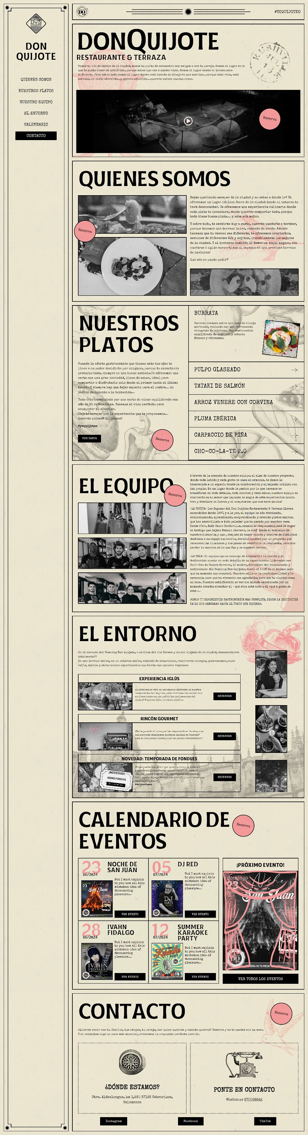 Captura completa de la web: Don Quijote