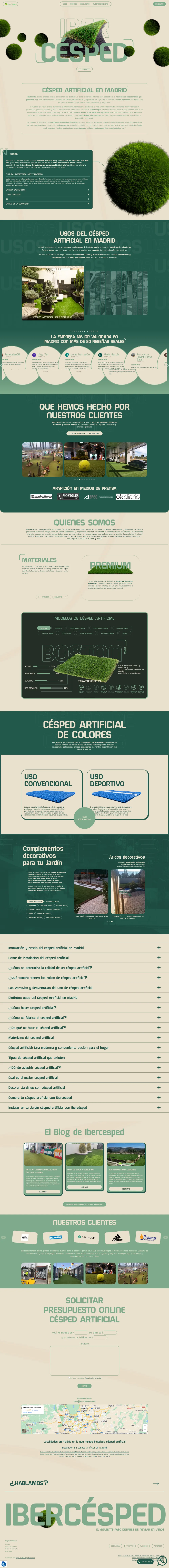 Captura completa de la web: Ibercésped